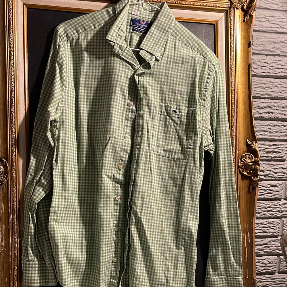 Men's Green Checkered Shirt